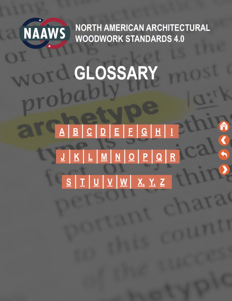 NAAWS 4.0 Glossary